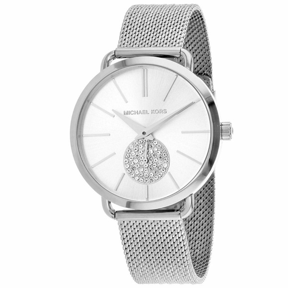 Michael Kors Silver Portia Watch - Picture 1 of 4